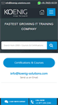 Mobile Screenshot of koenig-solutions.com