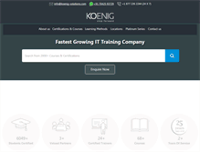 Tablet Screenshot of koenig-solutions.com